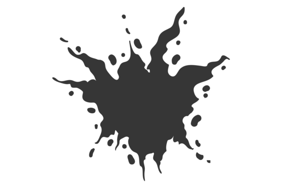 Black Ink Splash Effect: A Dynamic Graphic for Modern Branding and Marketing