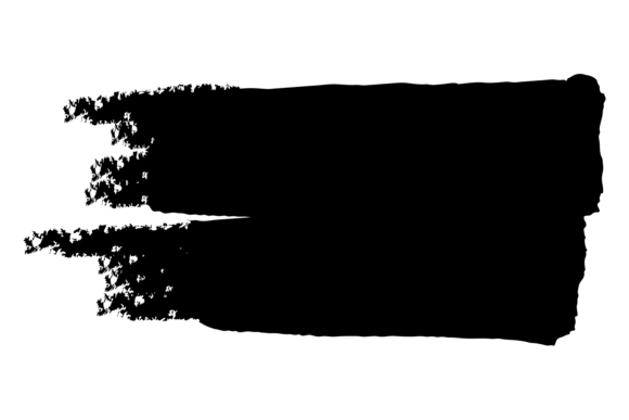 Black Paint Mark Ink Brush Decorative Graphics for Illustrations