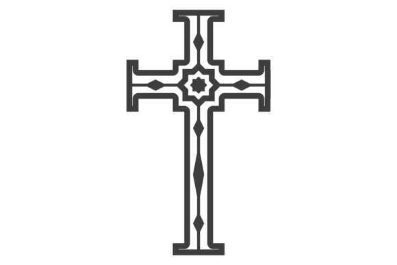 Catholic Cross Decorative Symbol: A Versatile Graphic for Local Business Branding