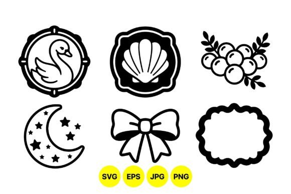Cute Decorative Icon SVG Pack for Local Business Graphics and Branding