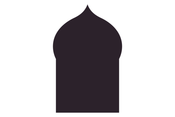 Decorative Arch Shape in Arabian Architecture: A Versatile Graphic Design Asset