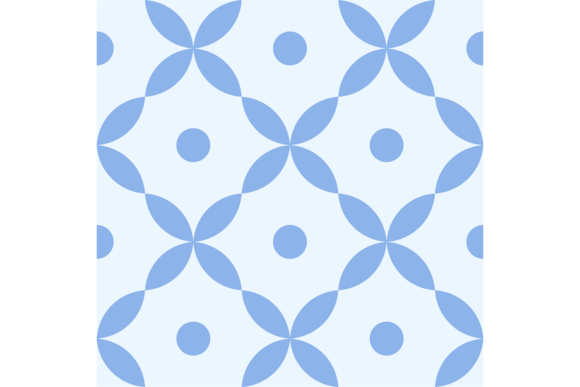 Decorative Ceramic Tile Pattern in Spanish Mosaic Style: A Graphic Design Asset for Content Creators