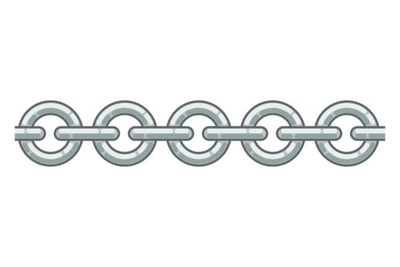 Decorative Chain with Round Metal Links