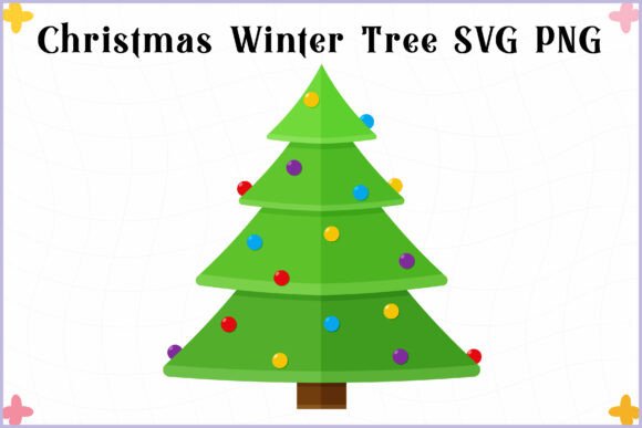 Decorative Christmas Tree SVG Vector PNG: A Festive Freebie for Local Business Graphics