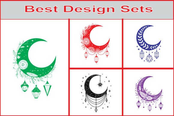 Decorative Crescent Moon SVG Bundle Set Review