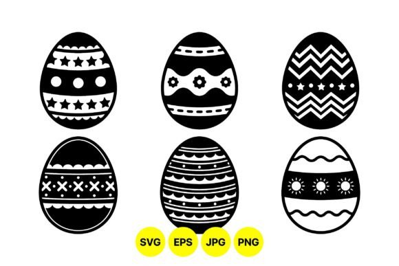 Decorative Easter Egg Designs for Local Business Graphics