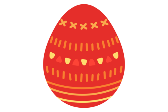 Decorative Egg Design: Easter Holiday Red Pattern Review