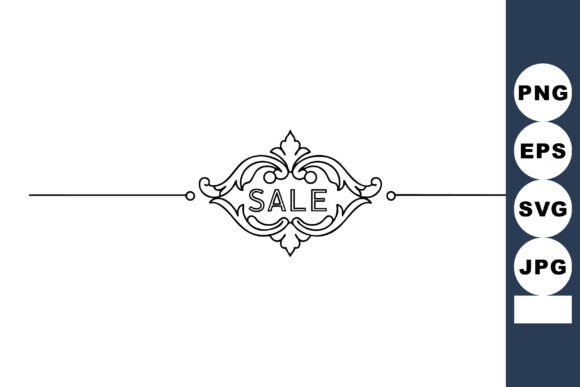 Decorative Sale Banner Frame with Orname: A Versatile Graphic Design Asset for Branding