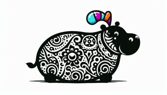 Decorative Silhouette Illustration for Modern Website Graphics