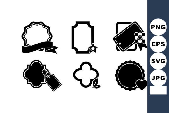 Decorative Vintage Label V Graphics for Creative Projects