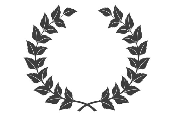 Floral Branch Wreath: A Bold Graphic for Editorial and Web Design