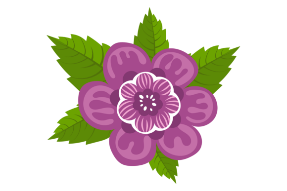 Flower Icon for Website Graphics and Editorial Design