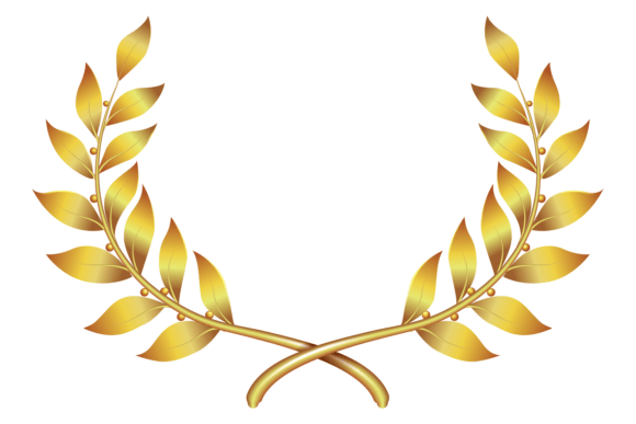 Golden Laurel Wreath: A Polished Graphic for Modern Blog and Editorial Design