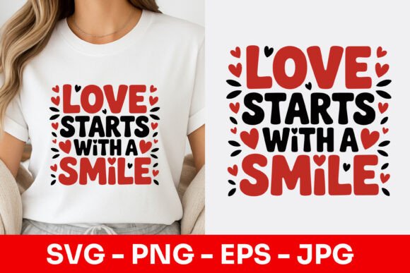 Love Starts with a Smile Decorative SVG – A Strong Design Asset for Creative Marketing