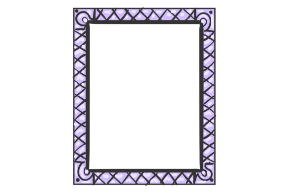 Photo Frame Doodle Border for Embroidery Projects